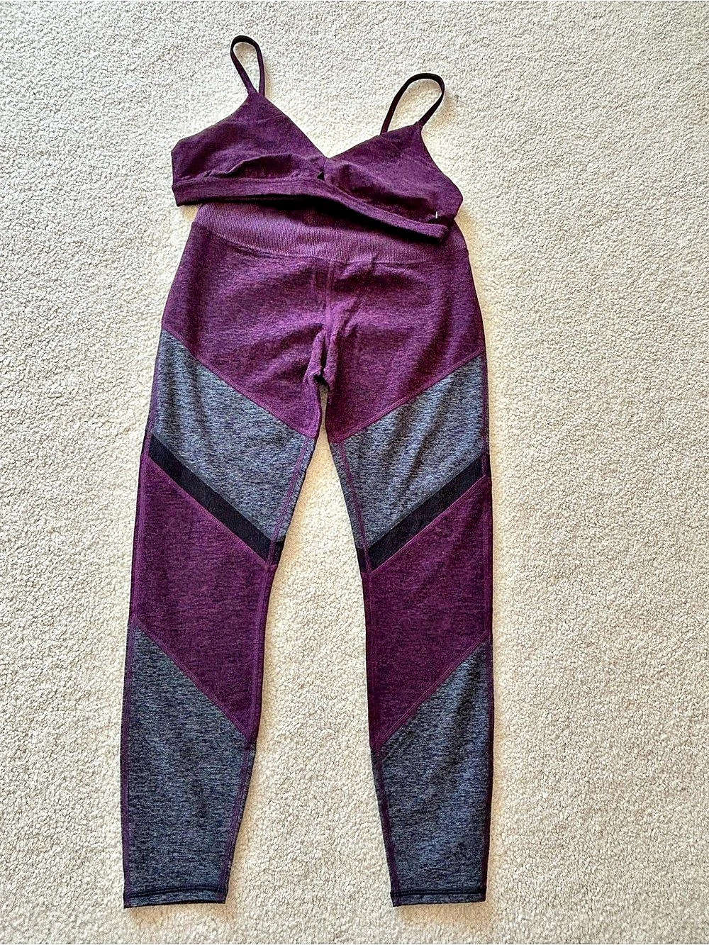 Alo Yoga Alosoft Leggings & Sports Bra Sz Med NWOT